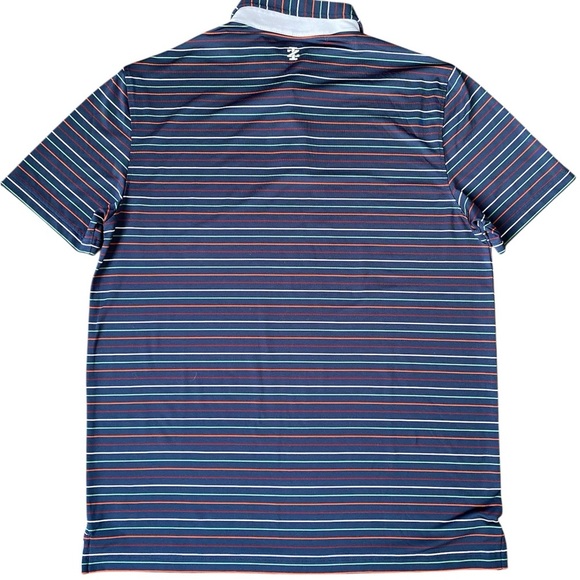 Izod Men's Multicolor Striped Golf Polo Shirt Size M - Picture 5 of 5